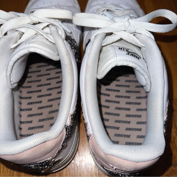 Nike Air Force 1 x Doernbecher (2019) sneakers rose appliqué swoosh. Rare EUC - Picture 5 of 7